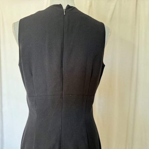 MariAnna Vintage Black Beaded Long Formal Bodice sleeveless Evening Dress Size 8 - Picture 9 of 10